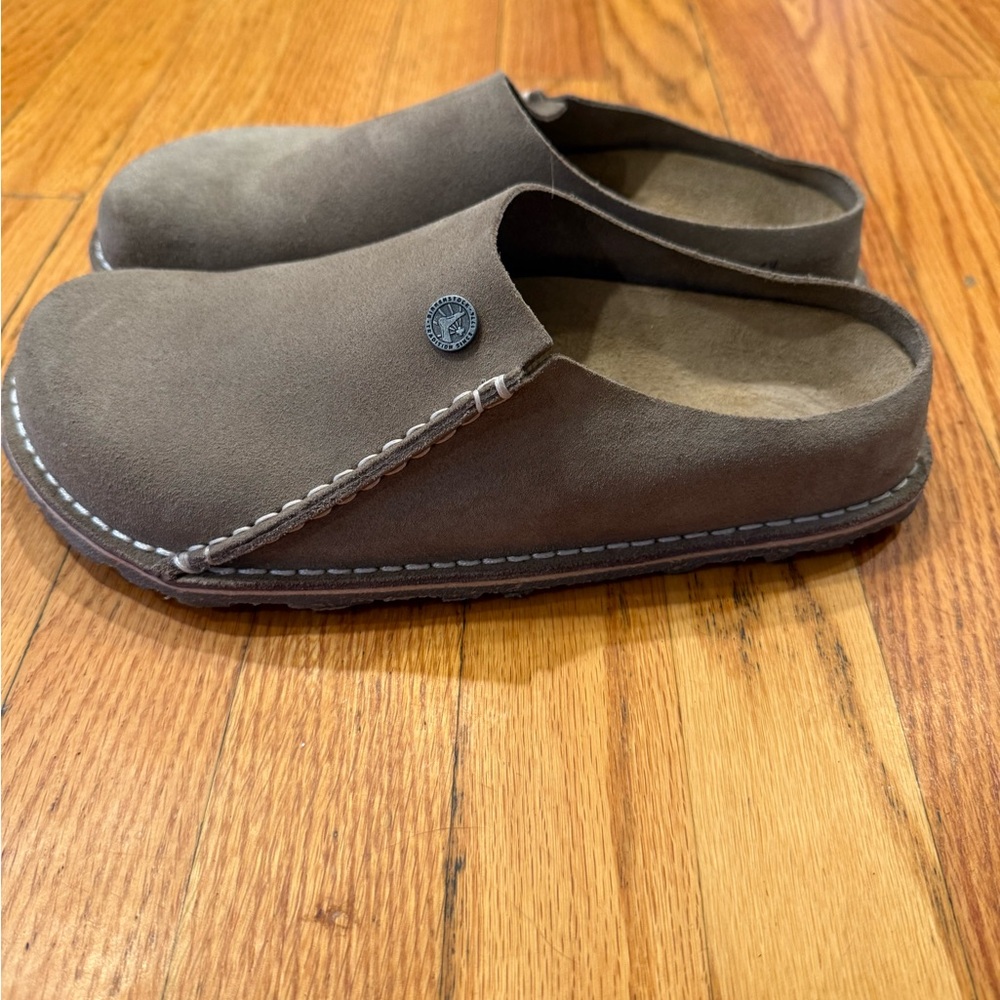 Birkenstock Zermatt Premium Suede Leather Gray Taupe EU Size 39 US Size 8-8.5 - Picture 6 of 7